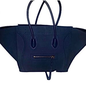 CÉLINE Luggage Phantom Handbag Navy Blue